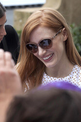 Ankunft von Jessica Chastain beim San Sebastian Film Festival 2014