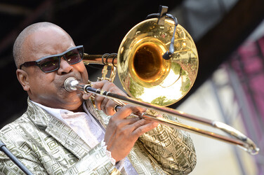 Jazzfestival an Himmelfahrt auf dem Trammplatz in Hannover
