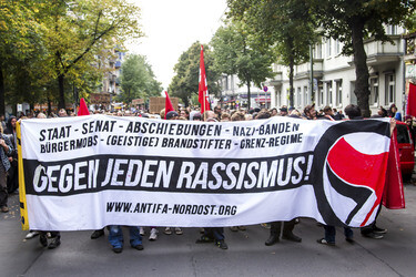 Demonstration gegen Rassismus und Abschiebungen, Berlin
