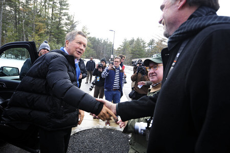 Wahlkampfrede von John Kasich in Concord