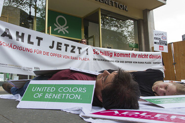 Demo zum Jahrestag des Einsturzes der Textilfabrik Rana Plaza, Berlin