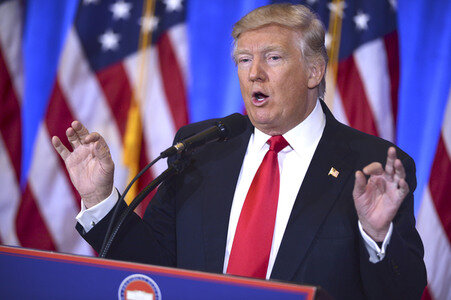Donald Trump Pressekonferenz in New York