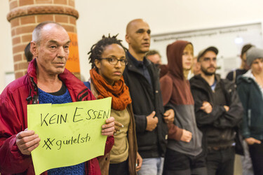 Go-In in der Senatsverwaltung, Berlin