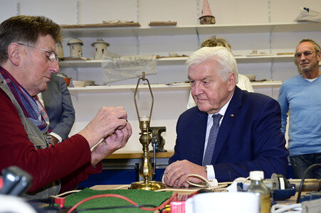 Besuch von Frank-Walter Steinmeier in Hoyerswerda