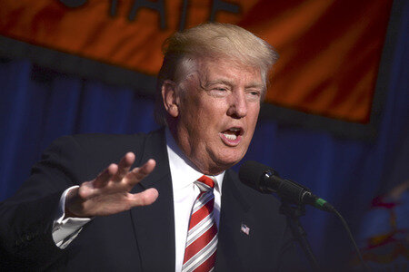 Wahlkampfrede von Donald Trump in New York
