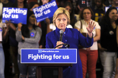 Wahlkampfrede von Hillary Clinton  in Newark