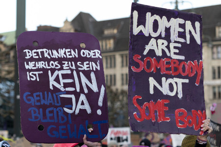 Demonstration gegen sexualisierte Gewalt in Hamburg