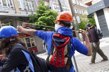 Maidemonstration in Istanbul