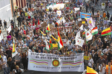 Demonstration der Jesiden, Berlin