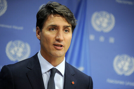 UN-Pressekonferenz  mit Justin Trudeau in New York