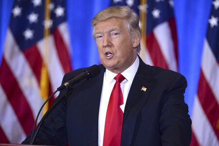 Donald Trump Pressekonferenz in New York