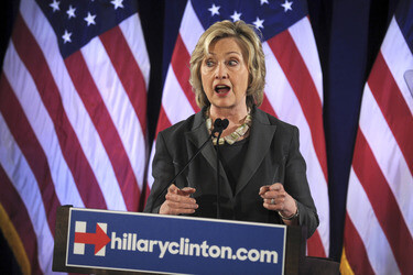 Hillary Clinton spricht in New York