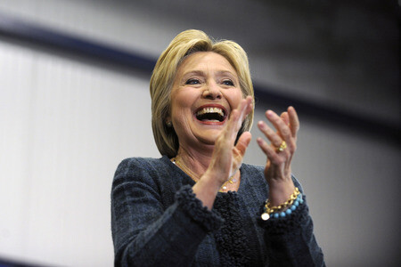 Wahlkampfrede von Hillary Clinton in Portsmouth