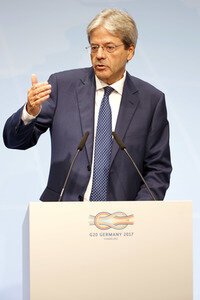 G20 Pressekonferenz von Paolo Gentiloni in Hamburg