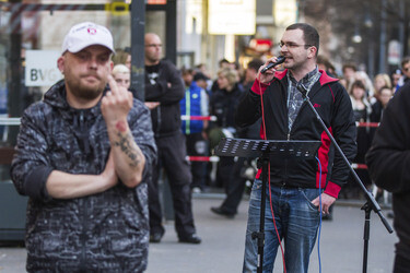 Demonstration gegen Neonazi-Kundgebung, Berlin