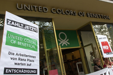 Demo zum Jahrestag des Einsturzes der Textilfabrik Rana Plaza, Berlin