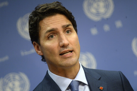Pressekonferenz mit Justin Trudeau in New York