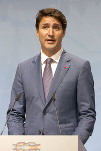 G20 Pressekonferenz von Justin Trudeau in Hamburg