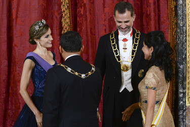 Gala Dinner zu Ehren des peruanischen Präsidenten Humala in Madrid