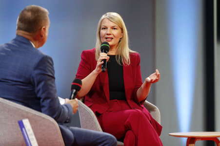 Annett Meiritz auf der Frankfurter Buchmesse 2025 in Frankfurt