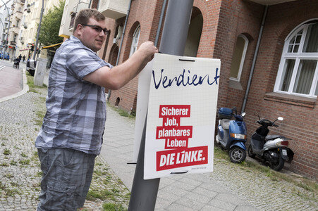 Bundestagswahlkampf-Plakate in Berlin