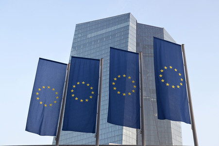 Die Europäische Zentralbank in Frankfurt
