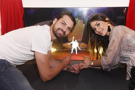 Präsentation der Hologramme von Renata Lusin und Jimi Blue Ochsenknecht in Berlin
