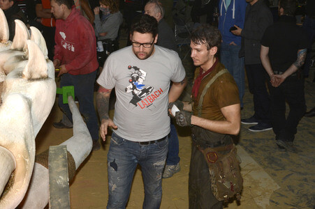Dreharbeiten zu 'Iron Sky: The Coming Race' in Lint