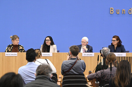 Bundespressekonferenz 'Antisemitismus in Deutschland - Auswirkungen des 7. Oktober 2023' in Berlin