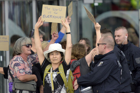 'Merkel muss weg' Demo in Berlin
