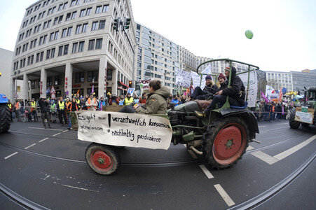 Demonstration 'Wir haben es Satt!' in Berlin