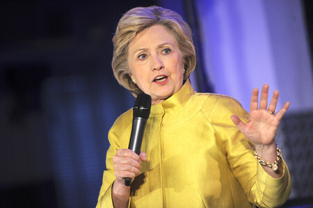 Wahlkampfrede von Hillary Clinton in New York
