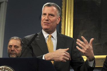 Bill de Blasio Pressekonferenz, New York
