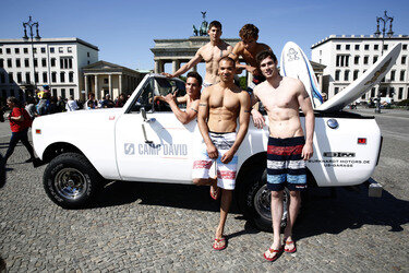 Open Air-Fashionshow des Menswear-Labels Camp David, Berlin