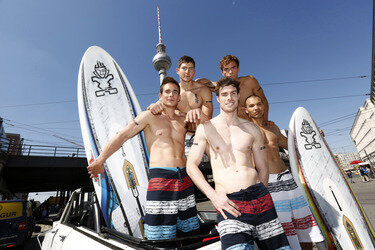 Open Air-Fashionshow des Menswear-Labels Camp David, Berlin