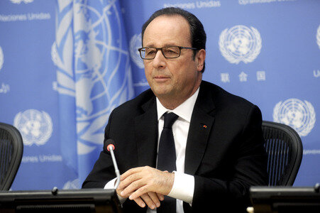 Pressekonferenz von Francois Hollande in New York