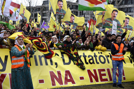 Kurden-Demonstration in Frankfurt