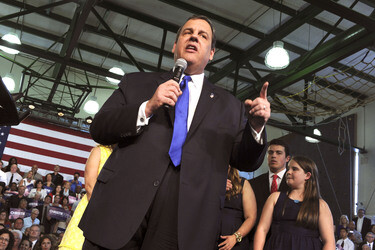 Chris Christie gibt Präsidentschaftskandidatur bekannt in Livingston