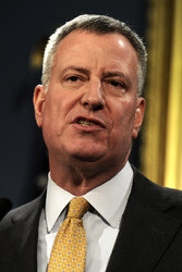 Bill de Blasio Pressekonferenz, New York