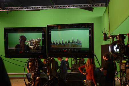 Dreharbeiten zu 'Iron Sky: The Coming Race' in Lint