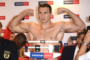 Wiegen zum Kampf Klitschko vs. Leapi, Mülheim an der Ruhr