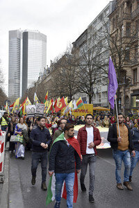 Kurden-Demonstration in Frankfurt