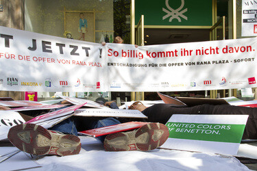 Demo zum Jahrestag des Einsturzes der Textilfabrik Rana Plaza, Berlin