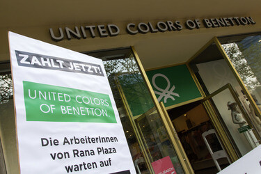 Demo zum Jahrestag des Einsturzes der Textilfabrik Rana Plaza, Berlin