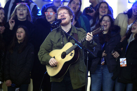 Auftritt von Ed Sheeran in New York