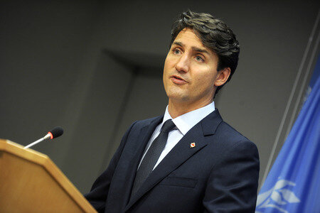 UN-Pressekonferenz  mit Justin Trudeau in New York