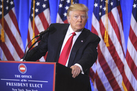 Donald Trump Pressekonferenz in New York