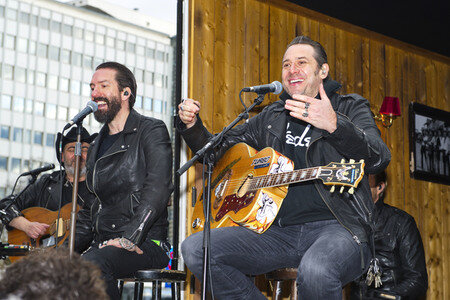 Straßenkonzert von The BossHoss in Berlin