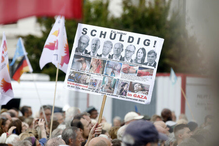 Kundgebung für Frieden im Gazastreifen in Berlin