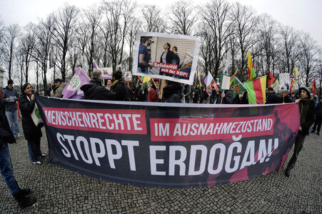 Kurden Demonstration in Berlin